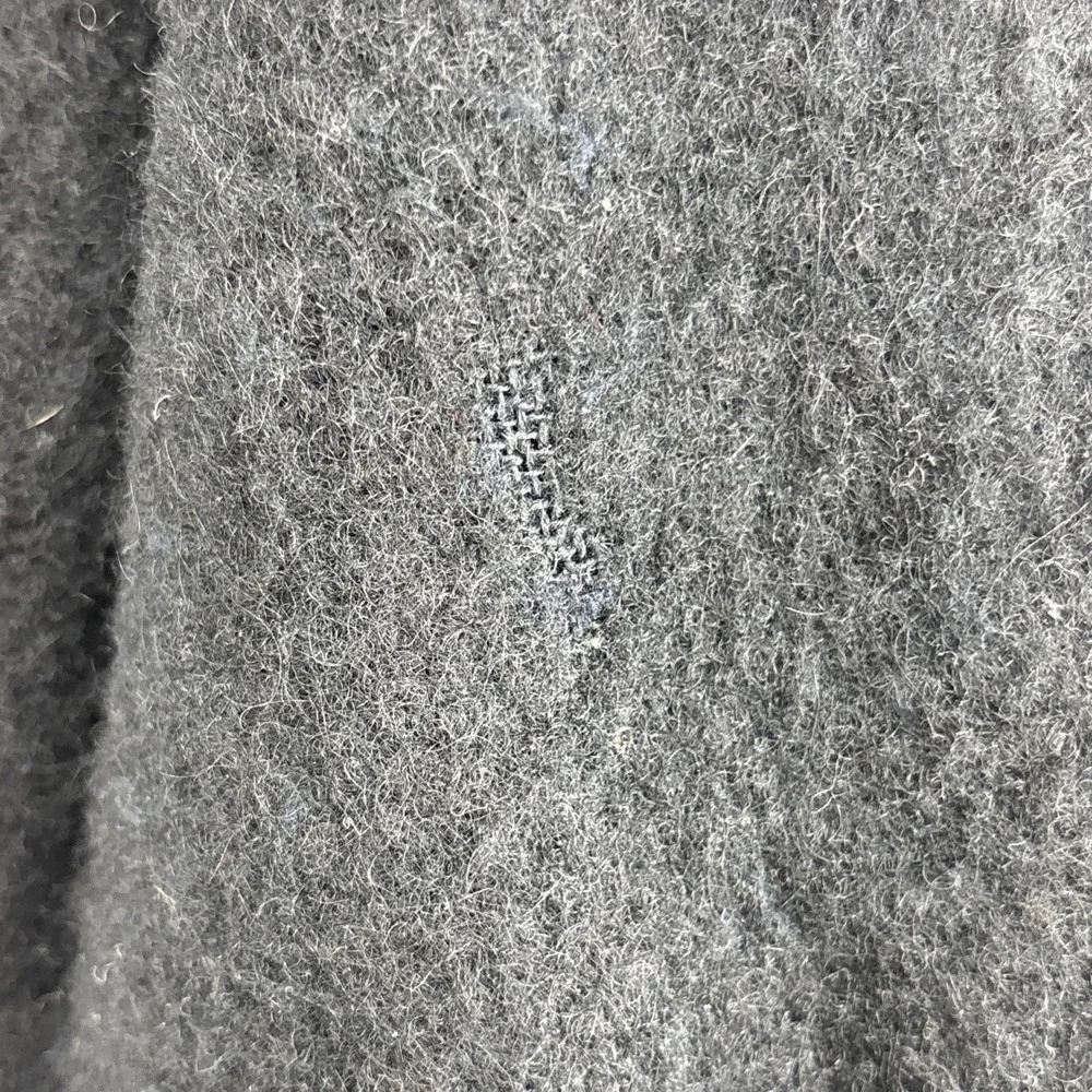 Vintage 1980s Black Christian Dior Women's Cropped Boiled‎ Wool Blazer Size 12 - Picture 8 of 11